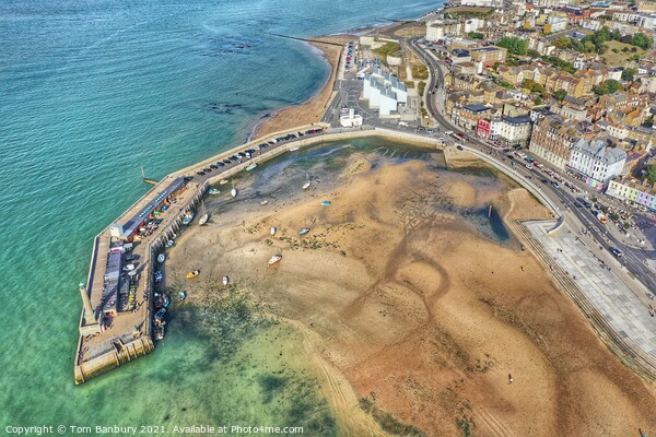 Margate Harbour Picture Board by Evolution Drone