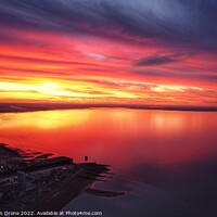 Buy canvas prints of Glowing Sunset by Evolution Drone