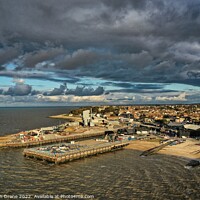 Buy canvas prints of Whitstable Harbour Sky cloud by Evolution Drone