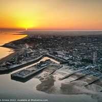 Buy canvas prints of Harbour Sunrise 3:2 by Evolution Drone
