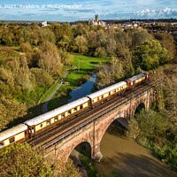 Buy canvas prints of British Pullman crosses the Great Stour by Evolution Drone