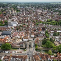 Buy canvas prints of Canterbury from the Westgate  by Evolution Drone