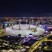 Buy canvas prints of O2 Greenwich, London at night by Mark Dillen