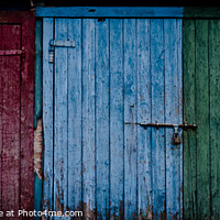 Buy canvas prints of Colourful Garage doors by Adrian Chan
