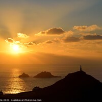 Buy canvas prints of Cape Cornwall Sunset by Roy Curtis