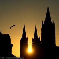 Buy canvas prints of Truro Cathedral Sunset by Roy Curtis