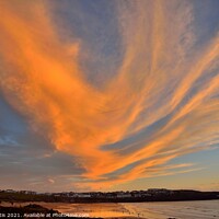 Buy canvas prints of Sunset Clouds. by Roy Curtis