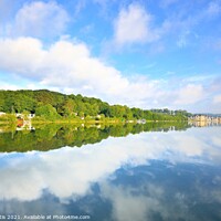 Buy canvas prints of Truro River Reflections by Roy Curtis
