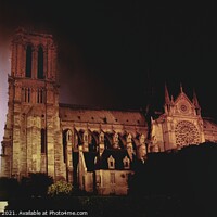 Buy canvas prints of Notre Dame Lightning by Roy Curtis