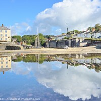 Buy canvas prints of Charlestown Harbour Reflections by Roy Curtis