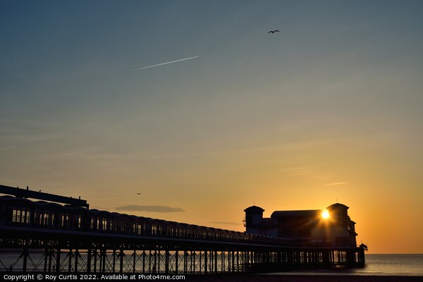 Weston-Super-Mare Sunset. Picture Board by Roy Curtis