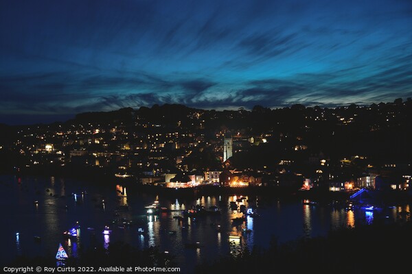 Fowey at Night  Picture Board by Roy Curtis