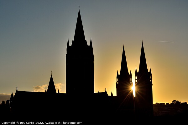 Twixt Spires Sunset. Picture Board by Roy Curtis