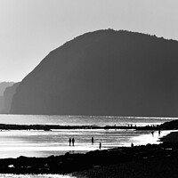 Buy canvas prints of Sidmouth Silhouettes 3 by Roy Curtis
