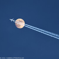 Buy canvas prints of Moon Flypast by Roy Curtis