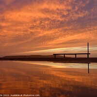 Buy canvas prints of Sunset Sky Reflection - 1 by Roy Curtis