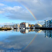 Buy canvas prints of Marina Rainbow by Roy Curtis