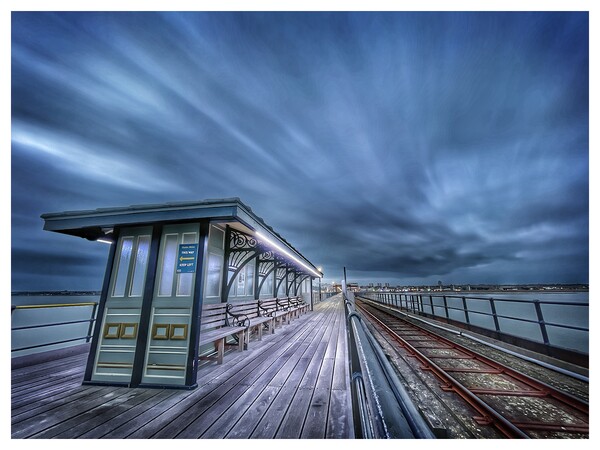 Pier Bench at Southend On Sea Picture Board by johnny weaver