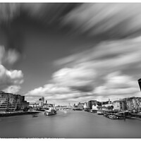 Buy canvas prints of River Thames with The Shard  by johnny weaver