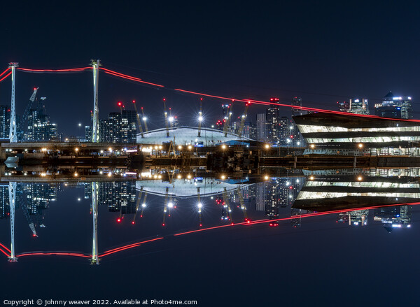 The O2 London at Night Picture Board by johnny weaver