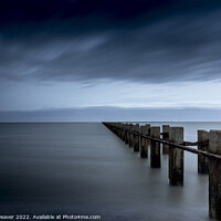 Buy canvas prints of Shoebury East Boom in Colour Long Exposure  by johnny weaver