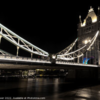 Buy canvas prints of Tower Bridge Long Exposure by johnny weaver