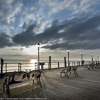 Buy canvas prints of Southend On Sea Pier Sunset by johnny weaver