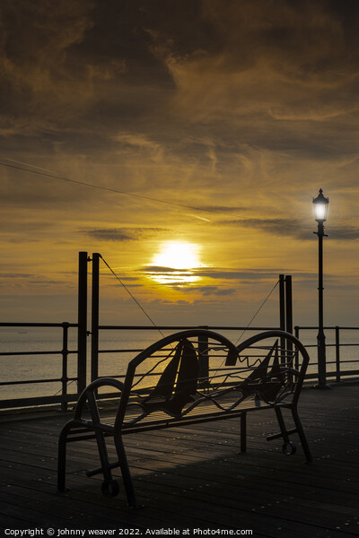 Southend On Sea Pier Sunset Picture Board by johnny weaver