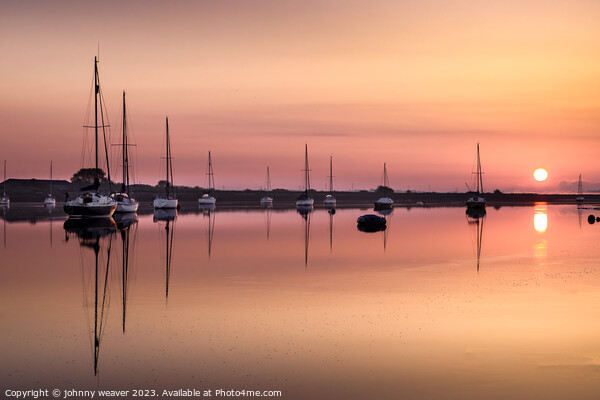 Sunrise River Crouch Hullbridge Picture Board by johnny weaver