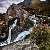 Buy canvas prints of Afon Idwal and Tryfan by Jim Butler