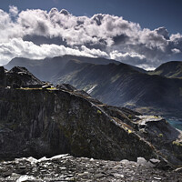 Buy canvas prints of Llyn Peris and Snowdon by Jim Butler