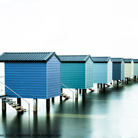 Buy canvas prints of Beach Huts by Oliver Gooden