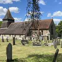 Buy canvas prints of A quiet village church in summer by Richard Baker
