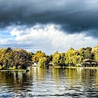 Buy canvas prints of A Stormy Henley On Thames  by Richard Baker