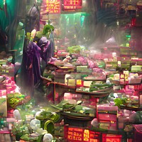Buy canvas prints of Jade Market by Mike Hardisty