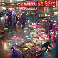 Buy canvas prints of Stanley Market Hong Kong  by Mike Hardisty