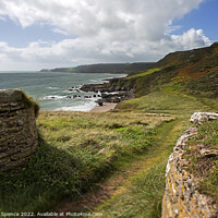 Buy canvas prints of This way, Start Point, Devon by Duncan Spence