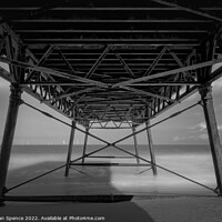 Buy canvas prints of Under the Pier? Skegness. by Duncan Spence