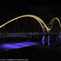 Buy canvas prints of Infinity Bridge, Stockton on Tees. by Duncan Spence