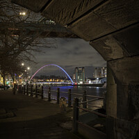 Buy canvas prints of Millennium Bridge, Newcastle upon Tyne by Duncan Spence