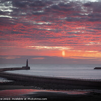 Buy canvas prints of Sunrise at Roker Pier Panorama by Duncan Spence