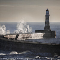 Buy canvas prints of Roker Pier Storm by Duncan Spence