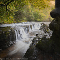 Buy canvas prints of Brecon Beacons Crevice by Duncan Spence