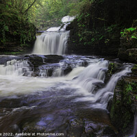 Buy canvas prints of Brecon Waterfall by Duncan Spence