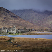 Buy canvas prints of Kilchurn Castle in colour by Duncan Spence