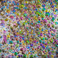 Buy canvas prints of Vibrant Sunset Bubbles by David McGeachie