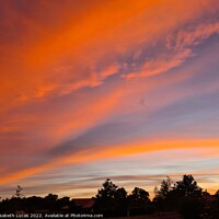 Buy canvas prints of Sunset over Crealy by Elisabeth Lucas