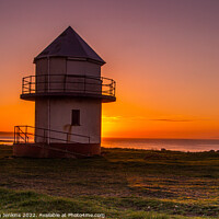 Buy canvas prints of The old Watchtower at Porthcawl  by Stephen Jenkins