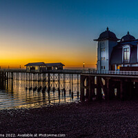 Buy canvas prints of Penarth pier at sunrise by Stephen Jenkins