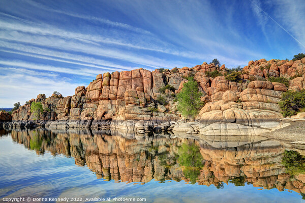 Granite Dells at Watson Lake Picture Board by Donna Kennedy
